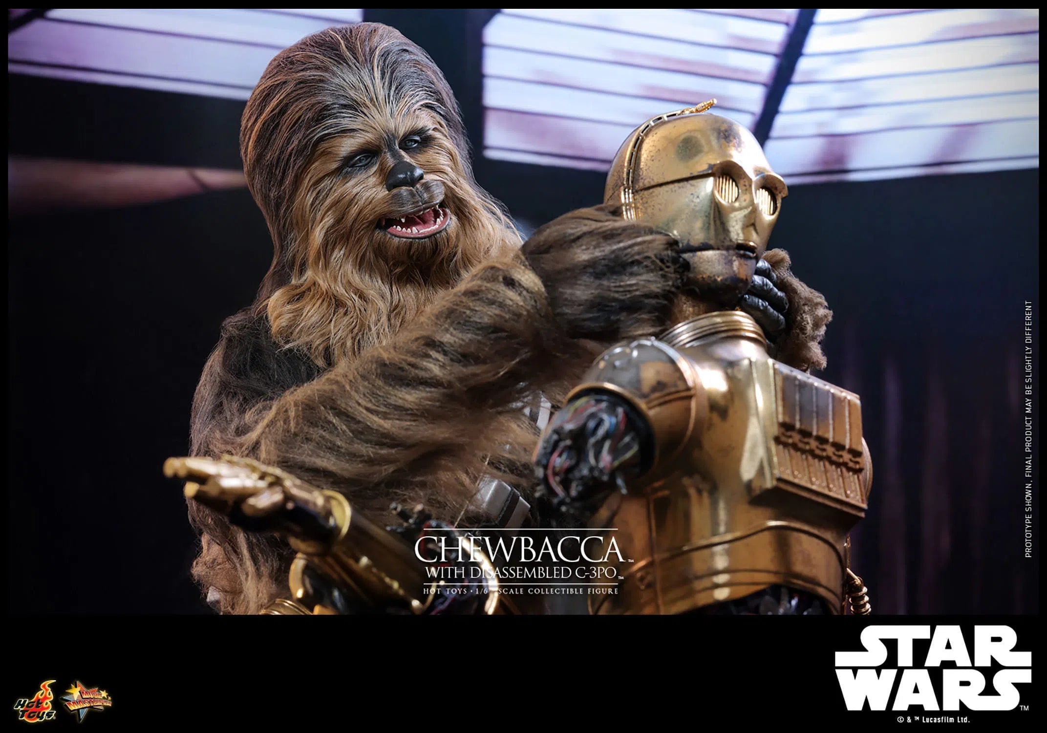 Star Wars: Episode V: The Empire Strikes Back: Chewbacca With Disassembled C-3PO Hot Toys