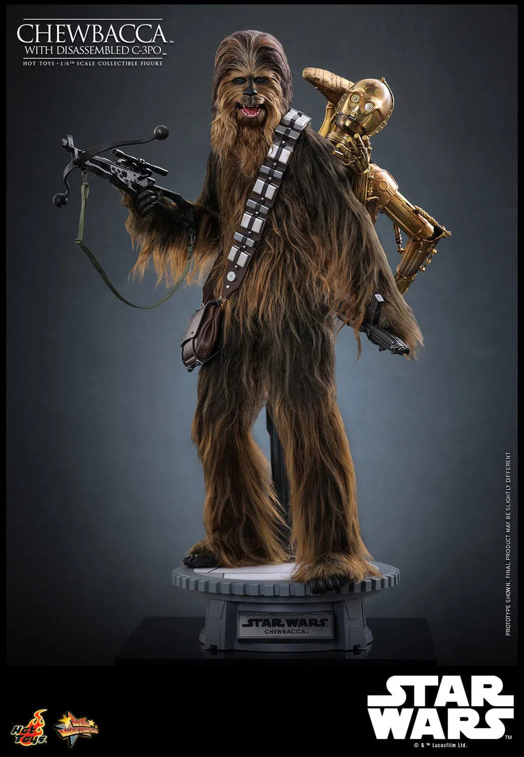 Star Wars: Episode V: The Empire Strikes Back: Chewbacca With Disassembled C-3PO Hot Toys