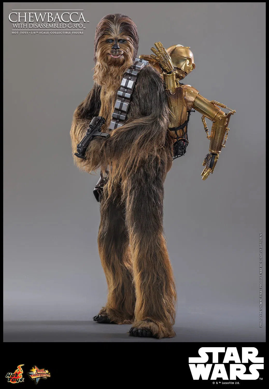 Star Wars: Episode V: The Empire Strikes Back: Chewbacca With Disassembled C-3PO Hot Toys