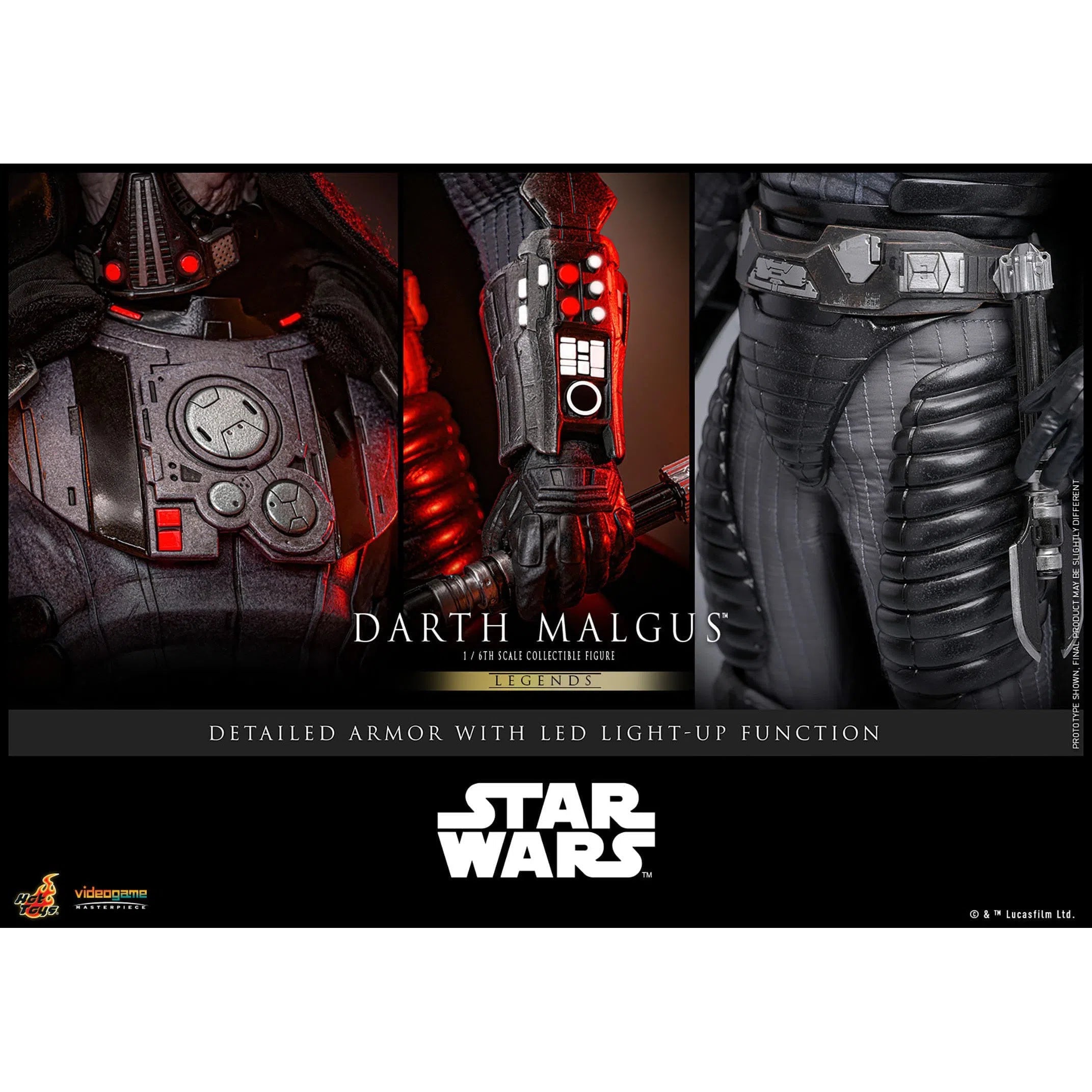 Star Wars Legends: Darth Malgus: 1/6th Scale Action Figure: Hot Toys Hot Toys