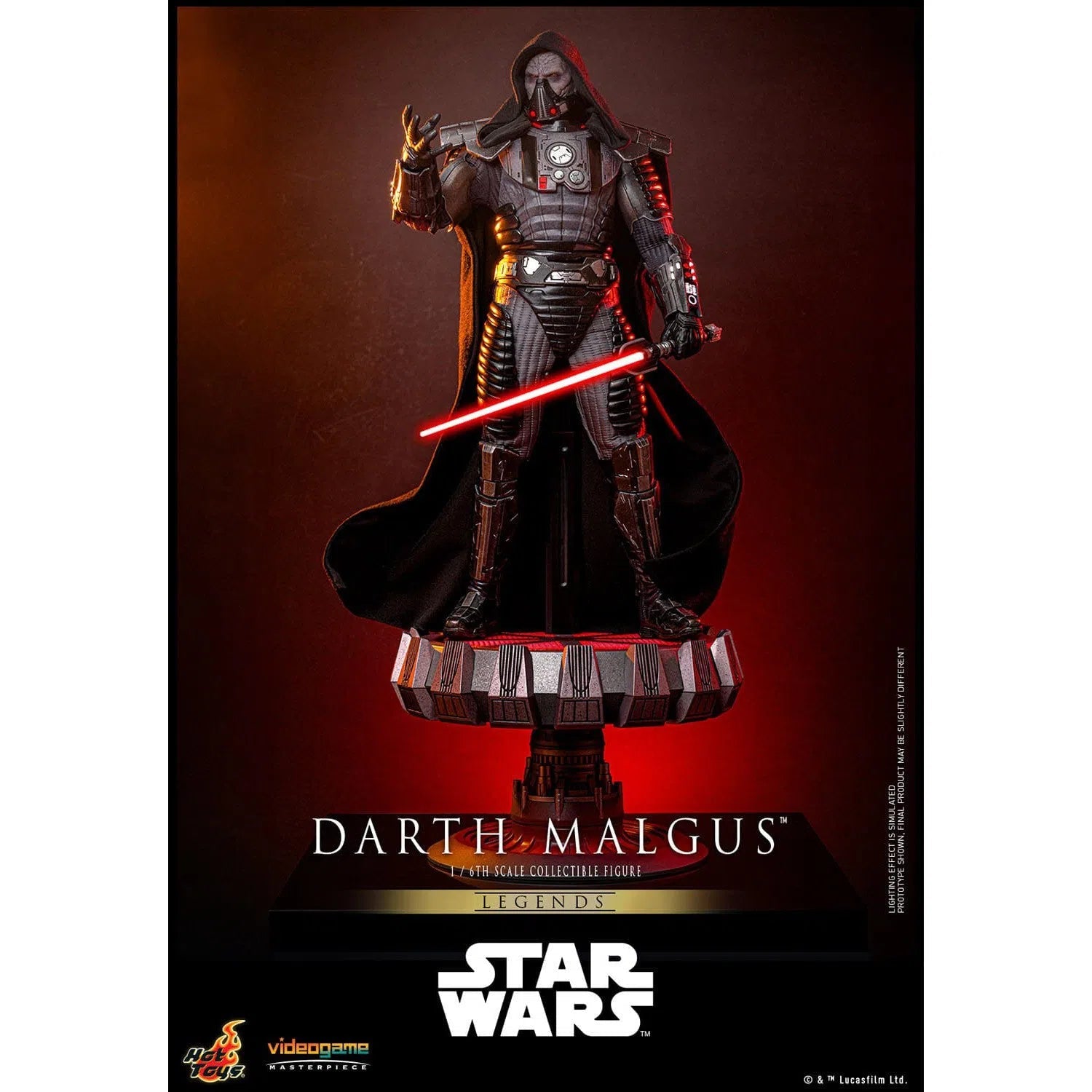 Star Wars Legends: Darth Malgus: 1/6th Scale Action Figure: Hot Toys Hot Toys