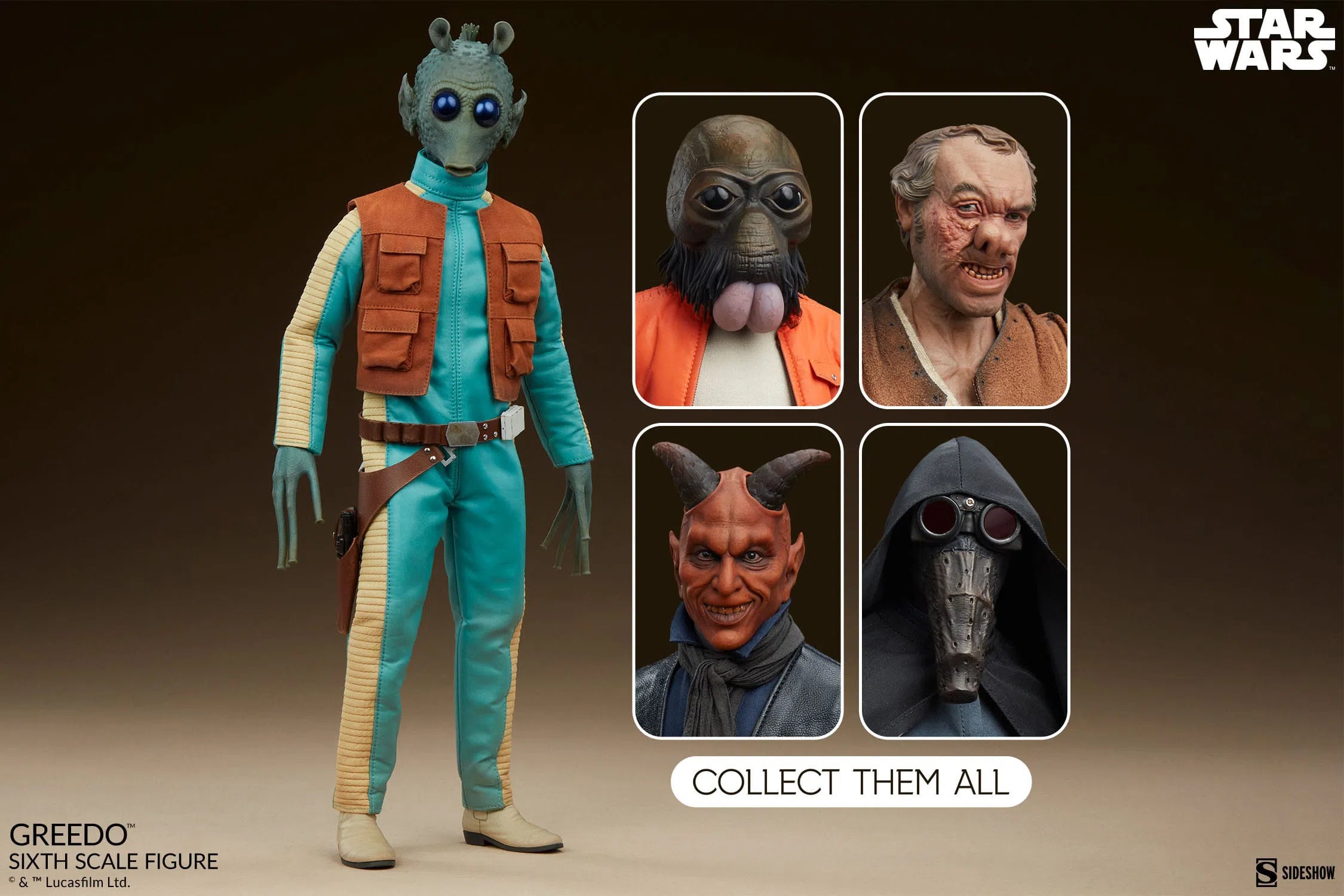 Star Wars: Scum & Villainy: Greedo: Sixth Scale Figure Sideshow