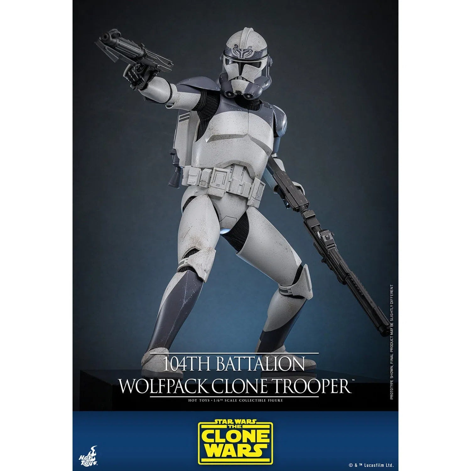 Star Wars: The Clone Wars: Battalion Wolfpack Clone Trooper: 1/6th Scale Action Figure: Hot Toys Hot Toys