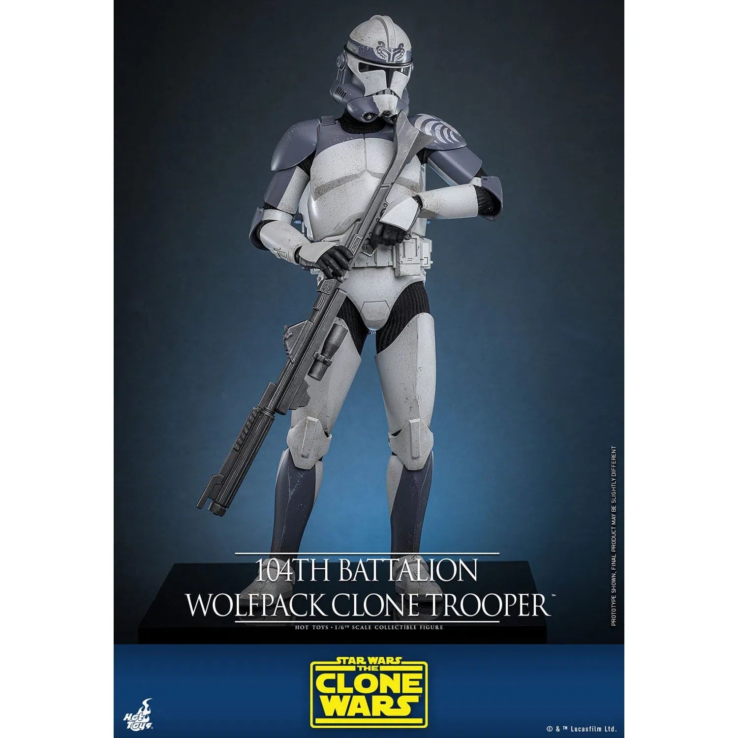 Star Wars: The Clone Wars: Battalion Wolfpack Clone Trooper: 1/6th Scale Action Figure: Hot Toys Hot Toys