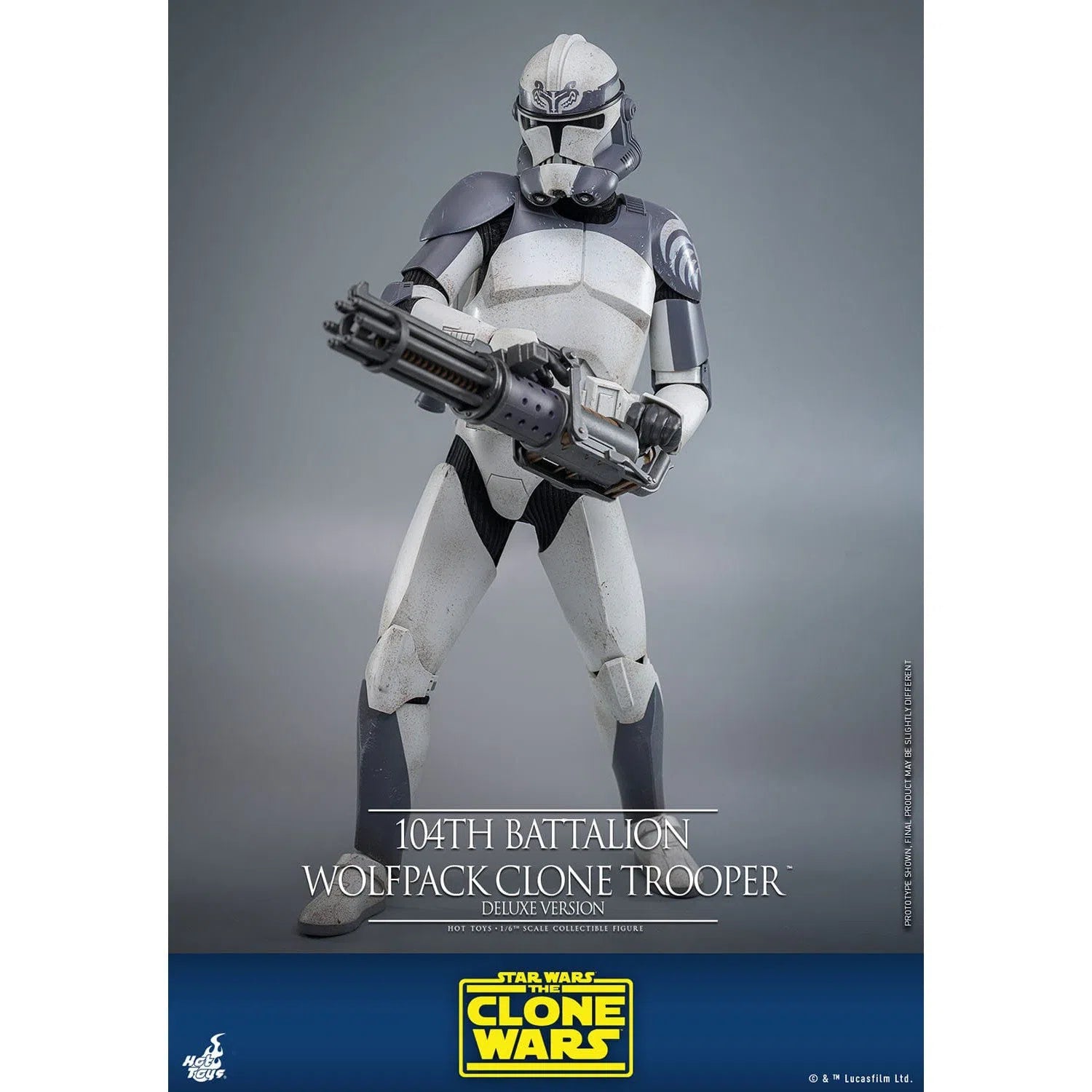 Star Wars: The Clone Wars: Battalion Wolfpack Clone Trooper: Deluxe Version: 1/6th Scale Action Figure: Hot Toys Hot Toys