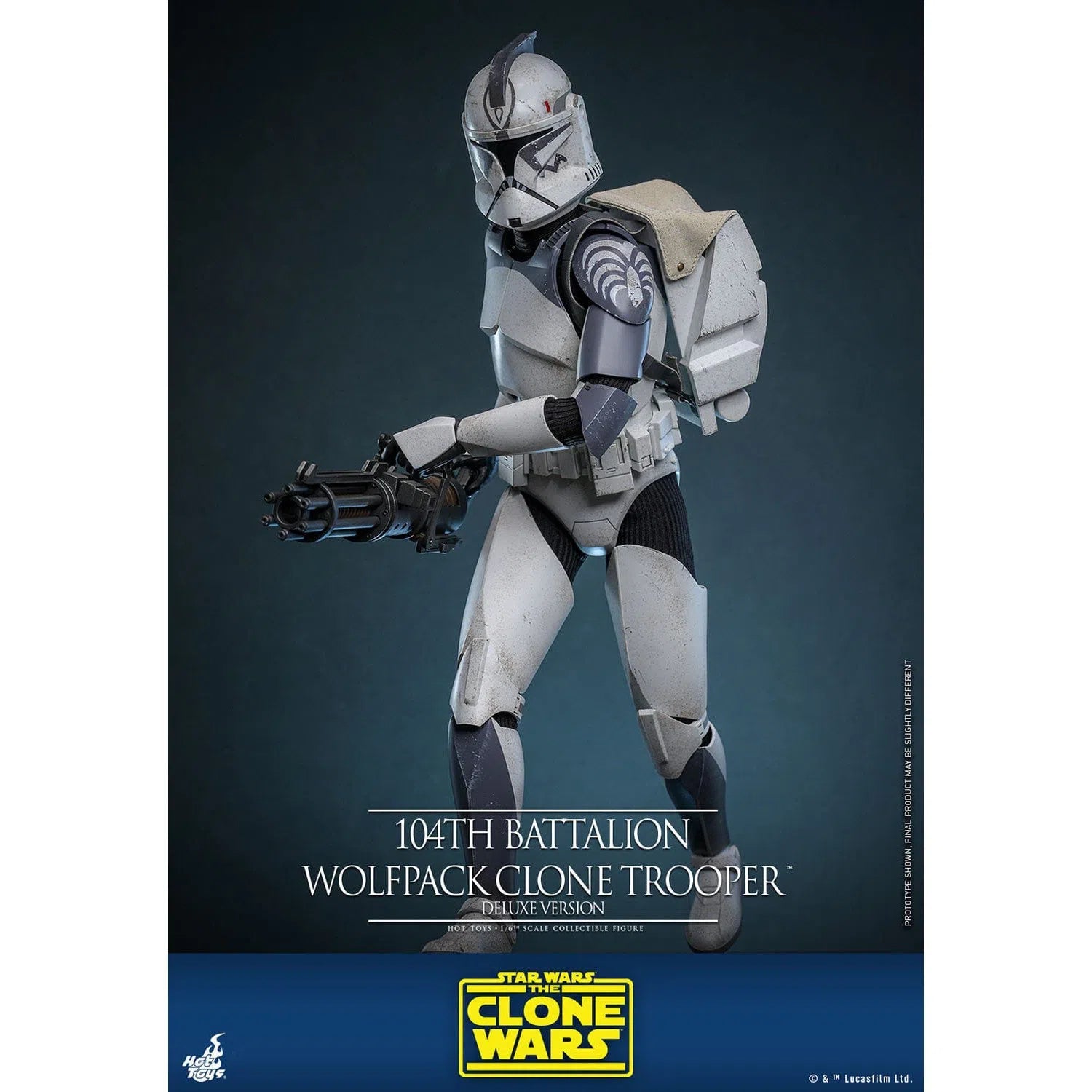 Star Wars: The Clone Wars: Battalion Wolfpack Clone Trooper: Deluxe Version: 1/6th Scale Action Figure: Hot Toys Hot Toys