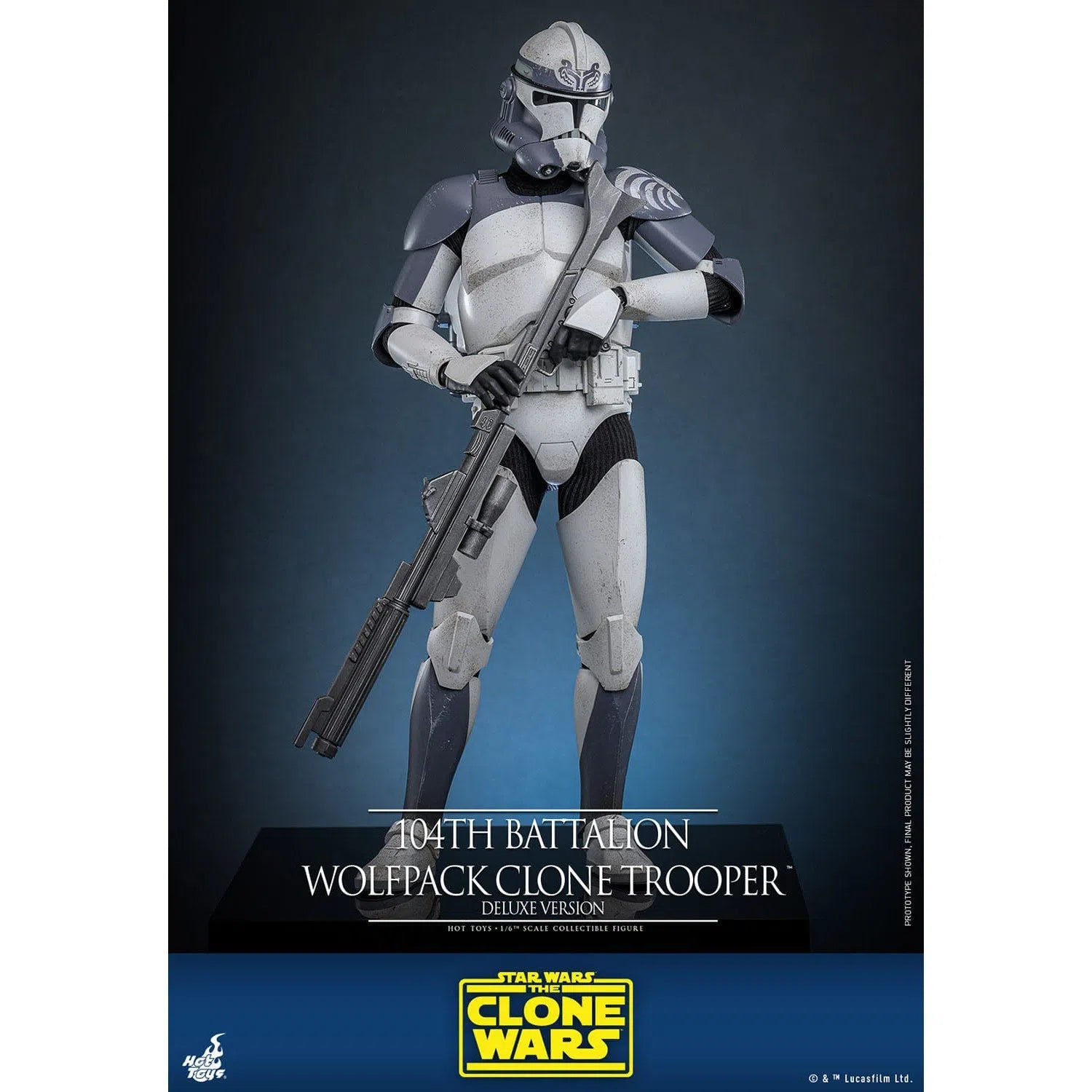 Star Wars: The Clone Wars: Battalion Wolfpack Clone Trooper: Deluxe Version: 1/6th Scale Action Figure: Hot Toys Hot Toys