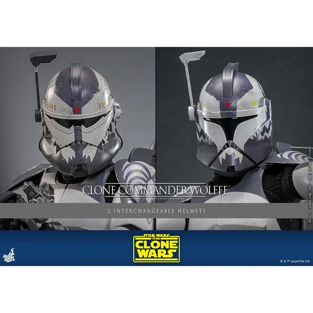 Star Wars: The Clone Wars: Clone Commander Wolffe: 1/6th Scale Action Figure: Hot Toys Hot Toys