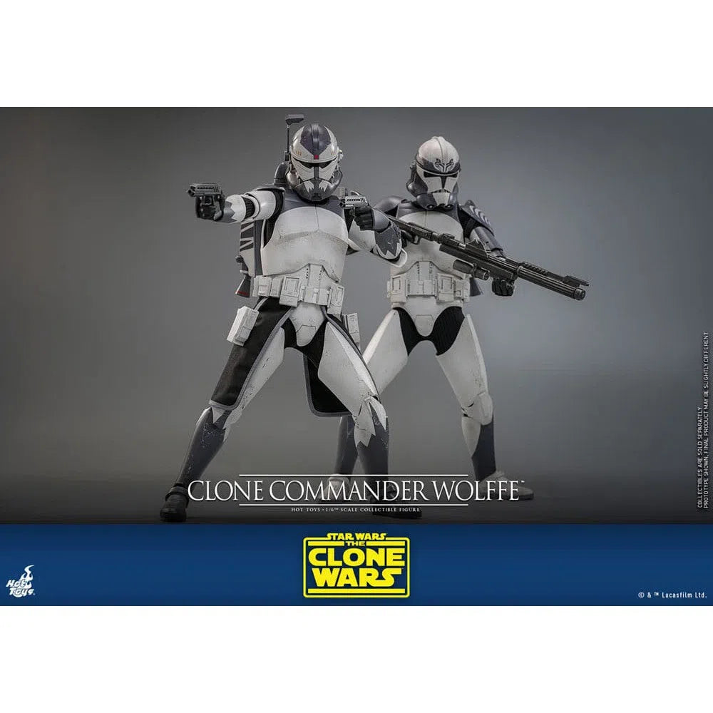 Star Wars: The Clone Wars: Clone Commander Wolffe: 1/6th Scale Action Figure: Hot Toys Hot Toys