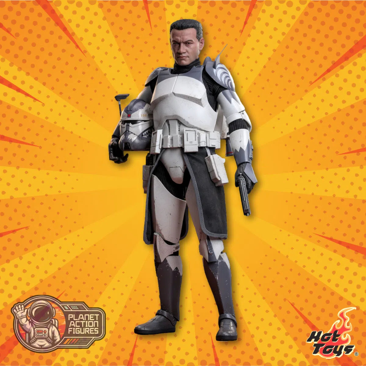 Star Wars: The Clone Wars: Clone Commander Wolffe: 1/6th Scale Action Figure: Hot Toys Hot Toys