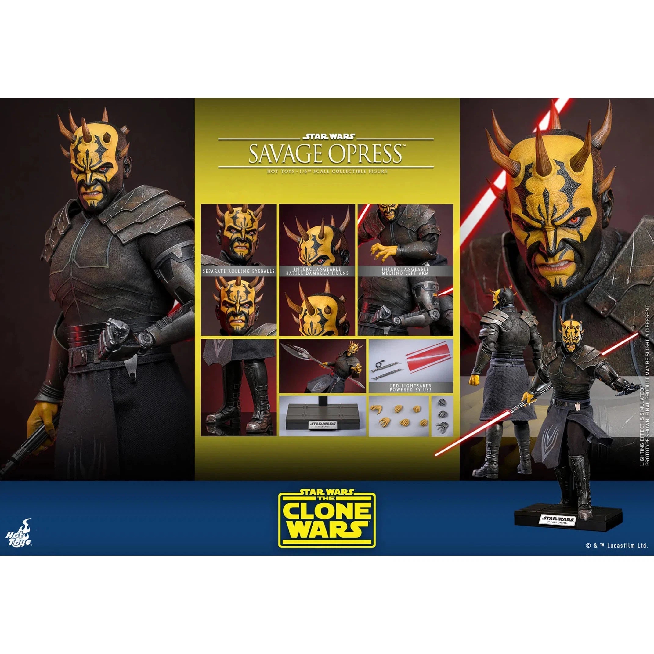 Star Wars: The Clone Wars: Savage Opress: TMS136: Hot Toys Hot Toys