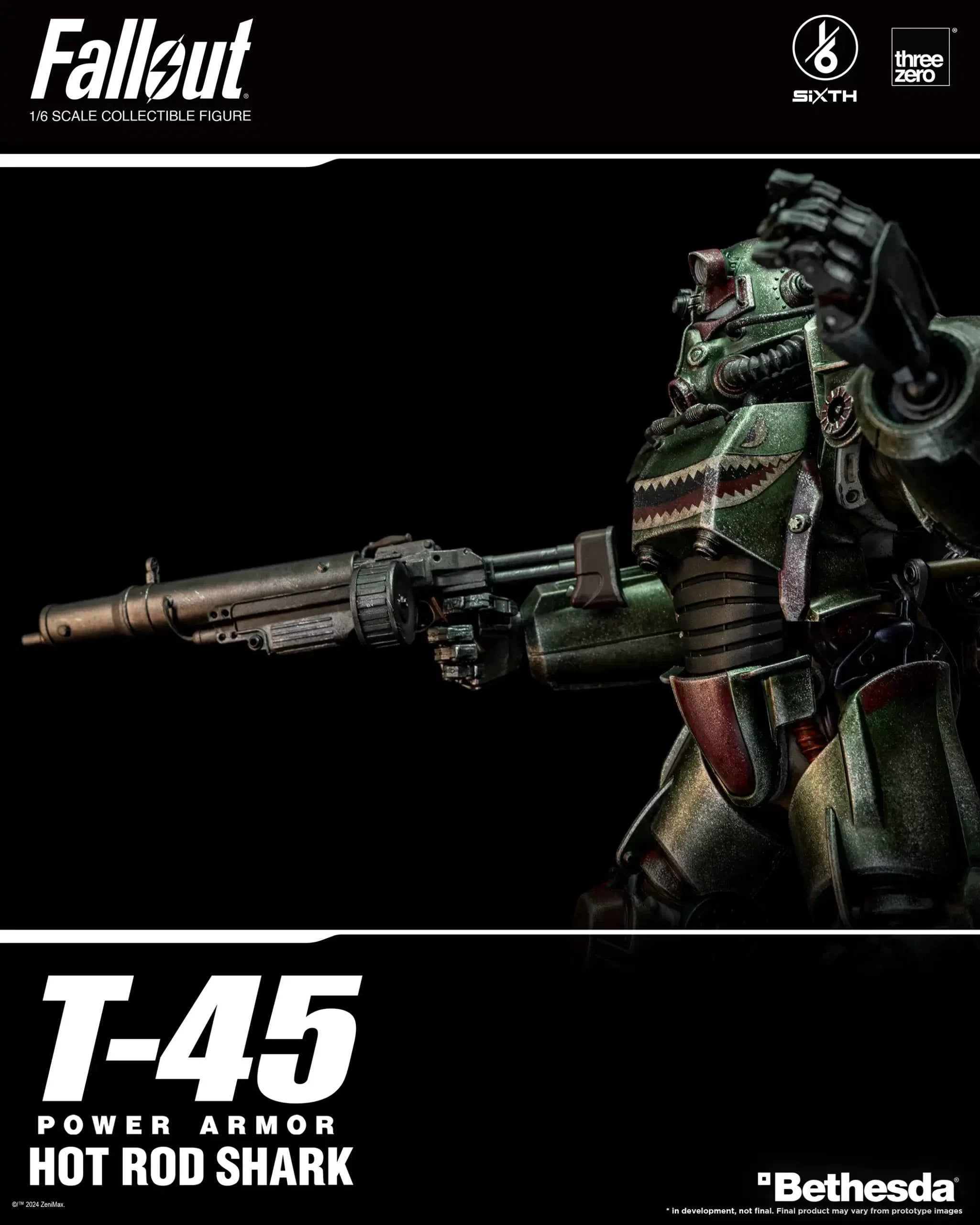 T-45: Hot Rod Shark Power Armor: Fallout: 1/6 Scale Figure ThreeZero
