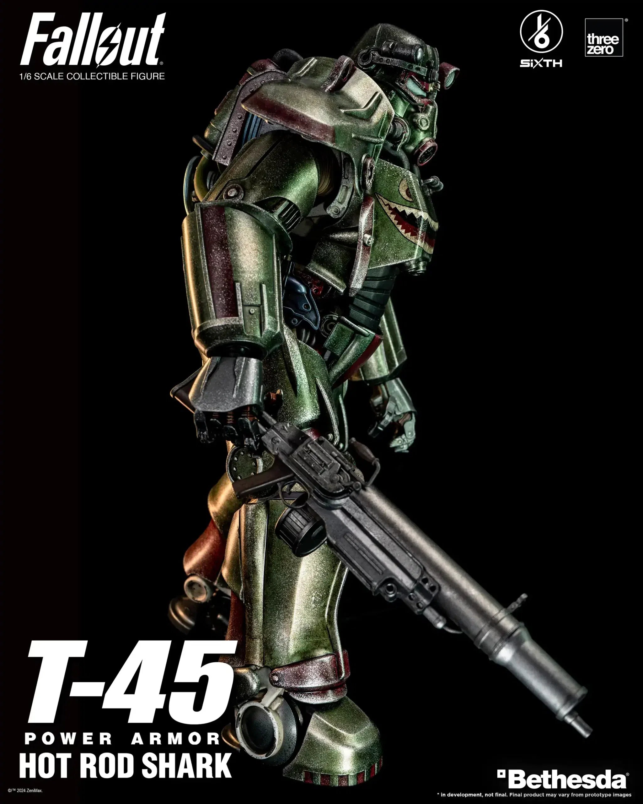 T-45: Hot Rod Shark Power Armor: Fallout: 1/6 Scale Figure ThreeZero