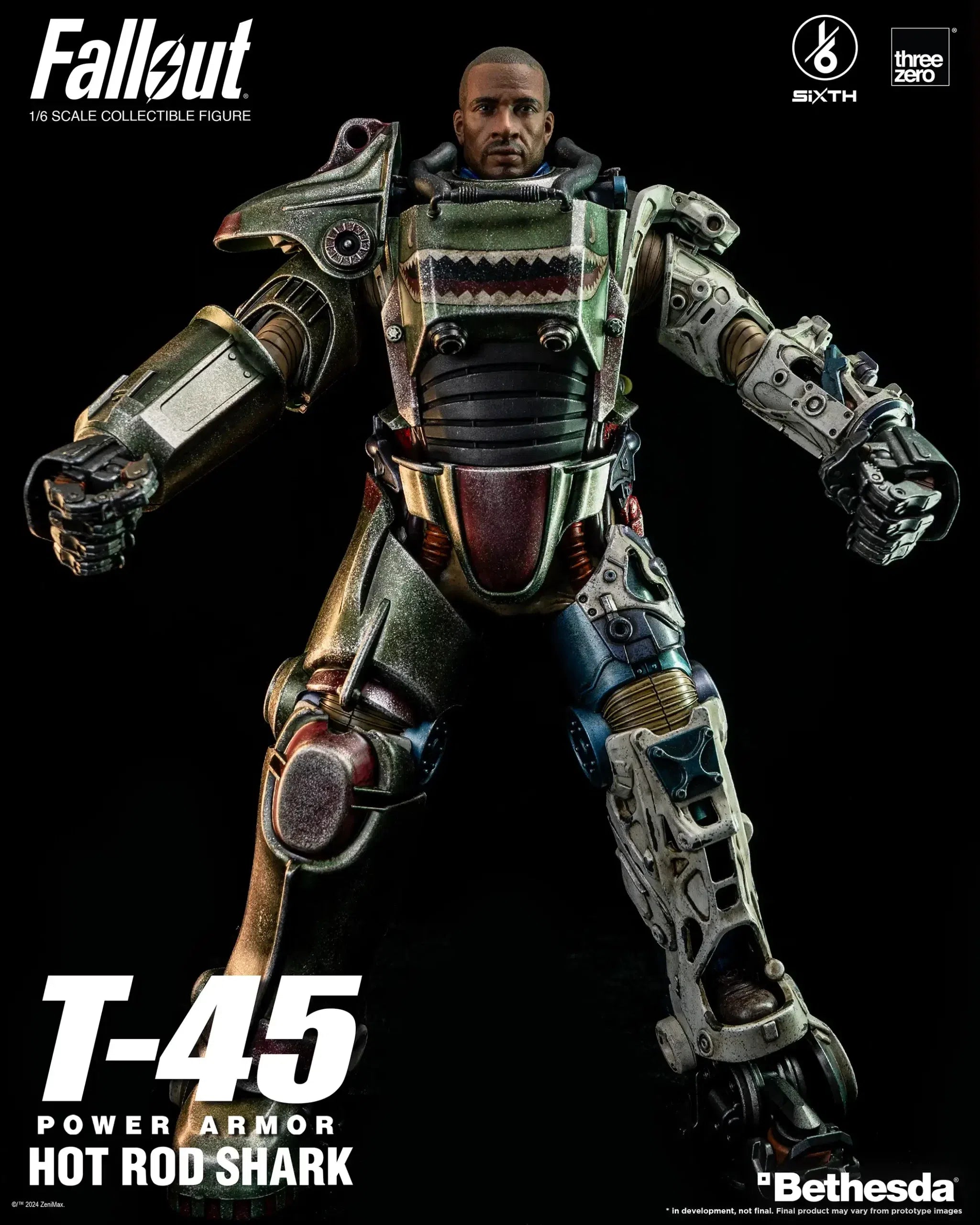 T-45: Hot Rod Shark Power Armor: Fallout: 1/6 Scale Figure ThreeZero