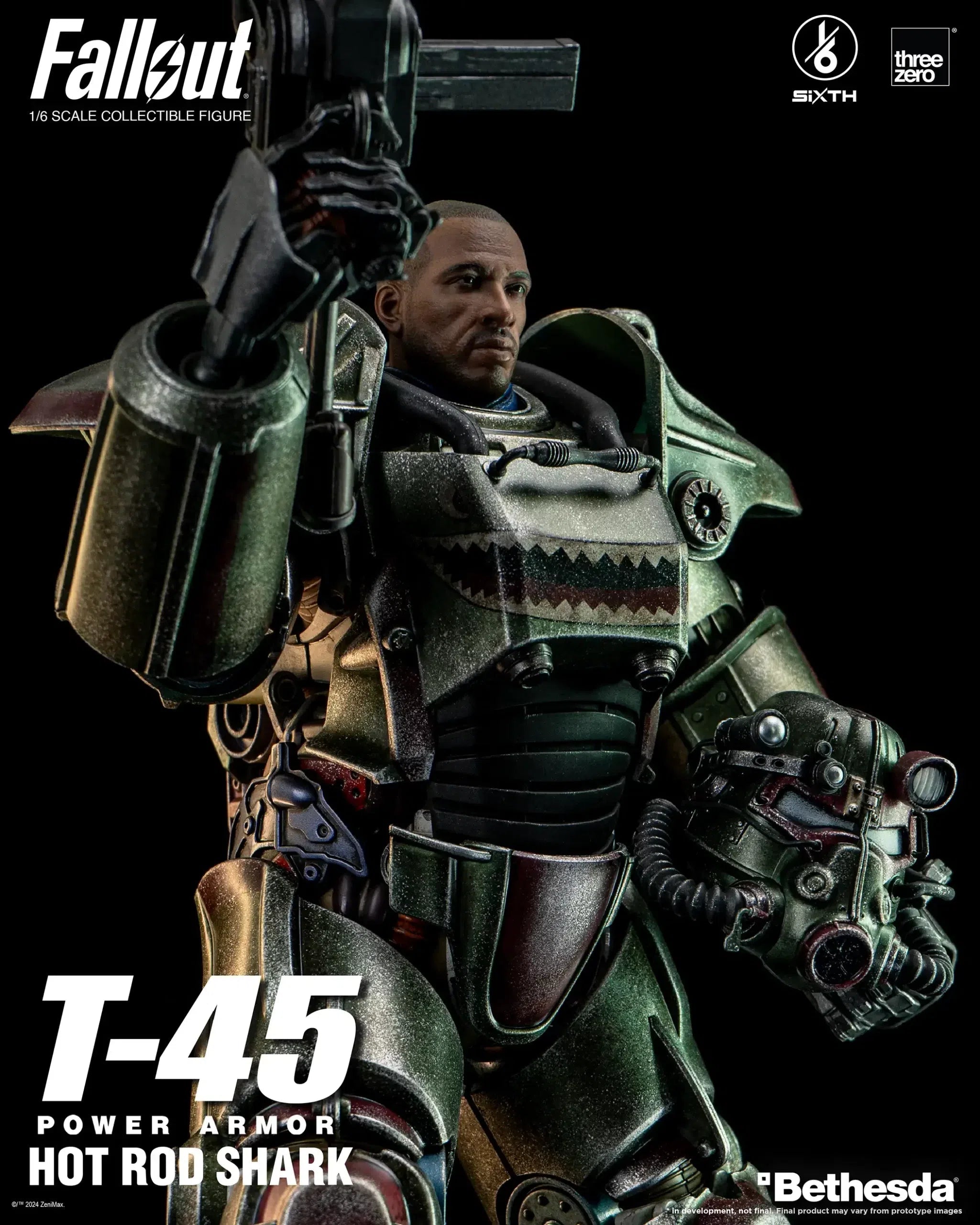 T-45: Hot Rod Shark Power Armor: Fallout: 1/6 Scale Figure ThreeZero