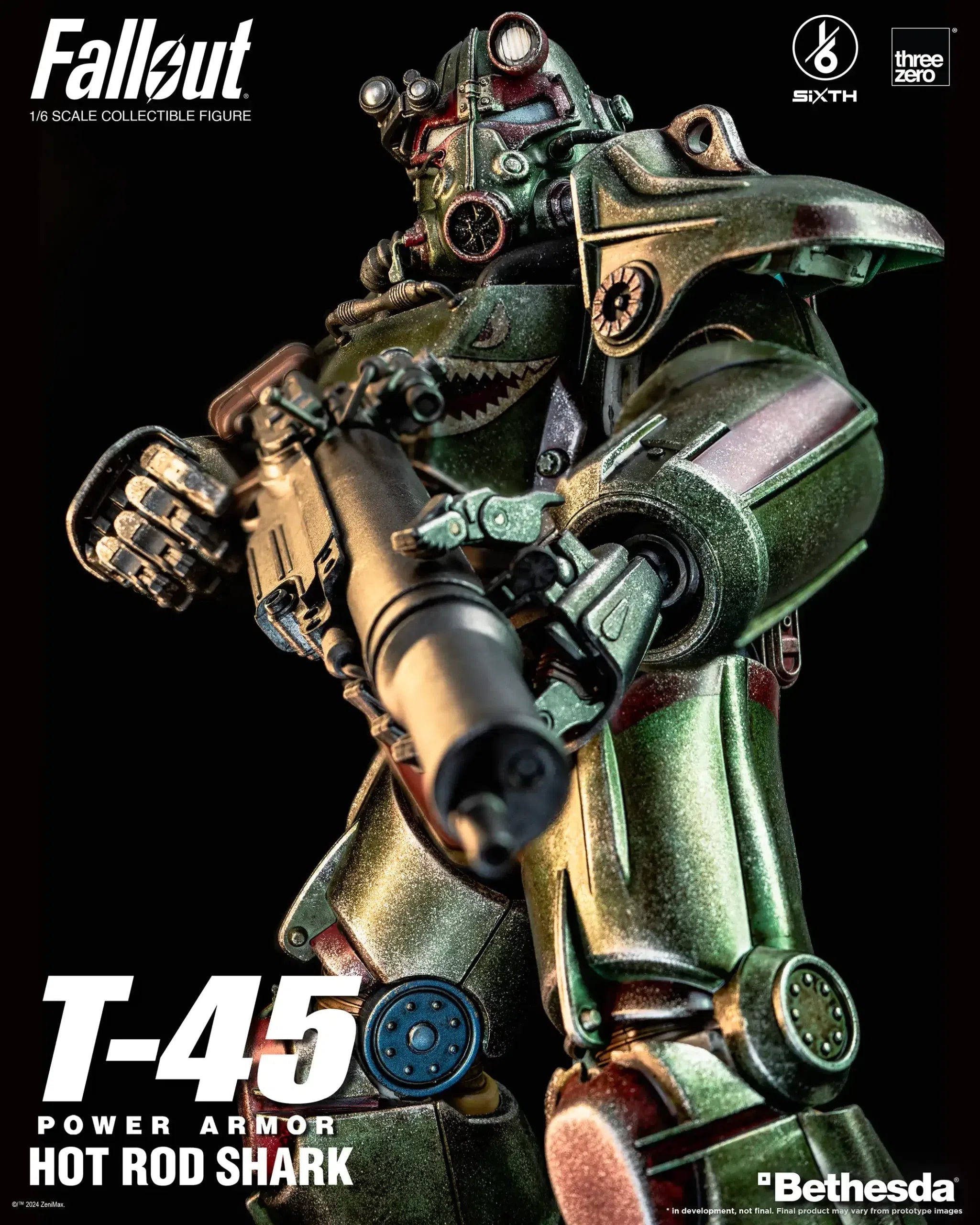 T-45: Hot Rod Shark Power Armor: Fallout: 1/6 Scale Figure ThreeZero