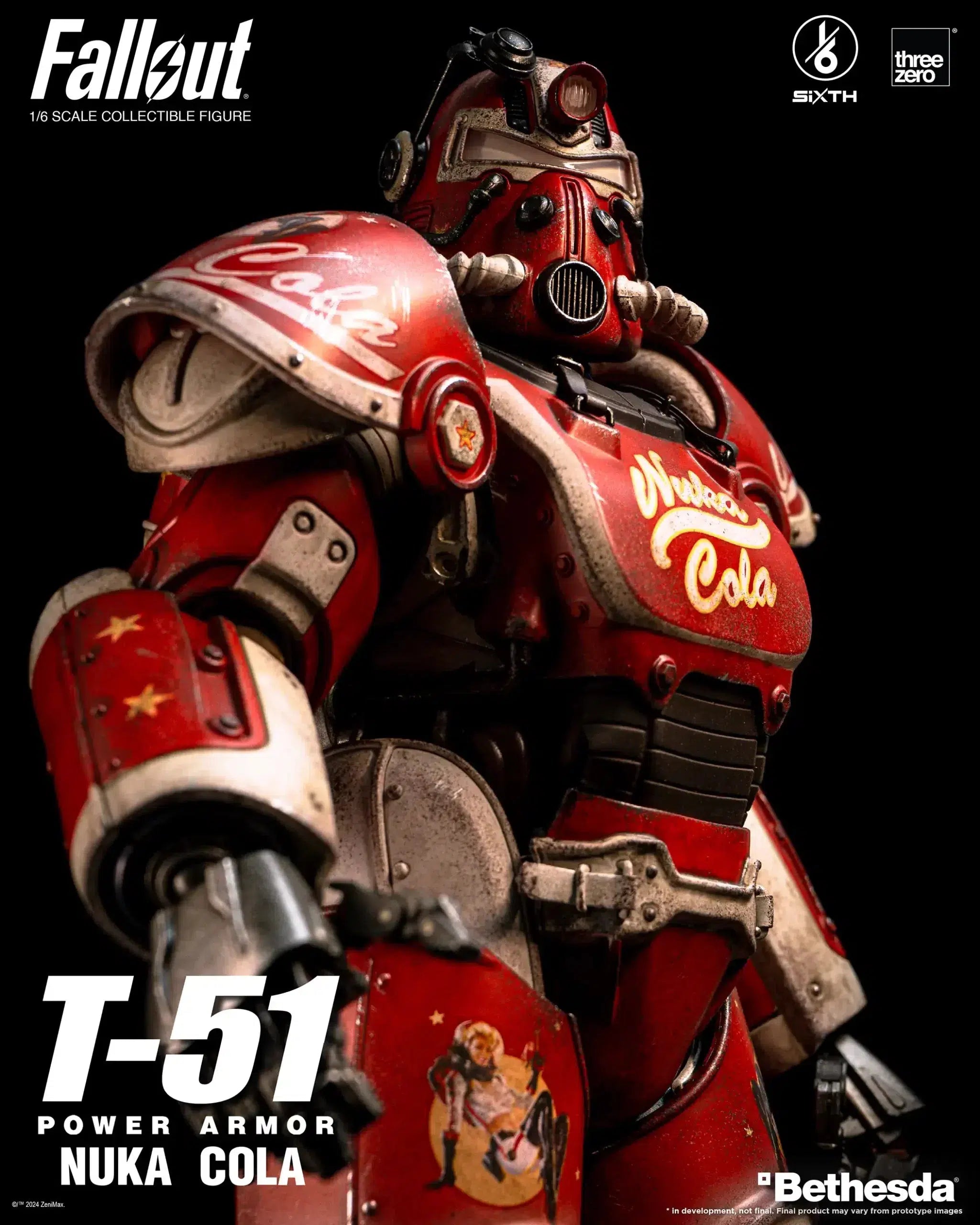 T-51: Nuka Cola Power Armor: Fallout: 1/6 Scale Figure ThreeZero