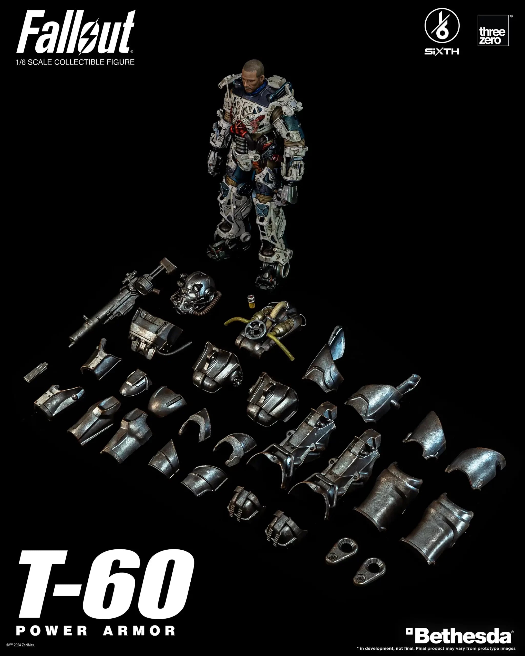 T-60: Power Armor: Fallout: 1/6 Scale Figure ThreeZero