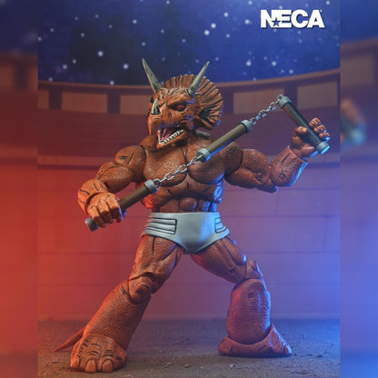 Teenage Mutant Ninja Turtles Turtles: Triceraton Gladiator: Mirage Comics: 7" Action Figure: Neca