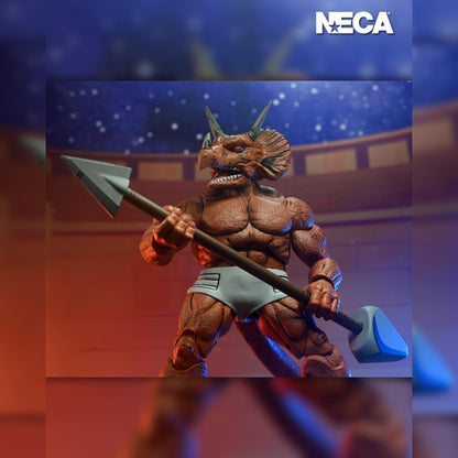 Teenage Mutant Ninja Turtles Turtles: Triceraton Gladiator: Mirage Comics: 7" Action Figure: Neca