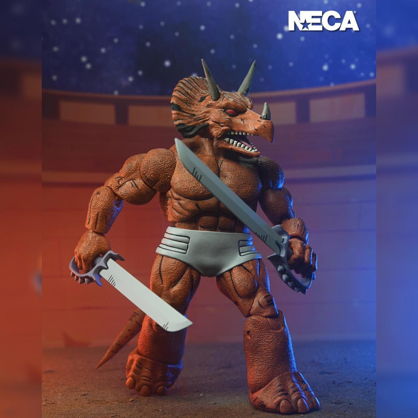 Teenage Mutant Ninja Turtles Turtles: Triceraton Gladiator: Mirage Comics: 7" Action Figure: Neca