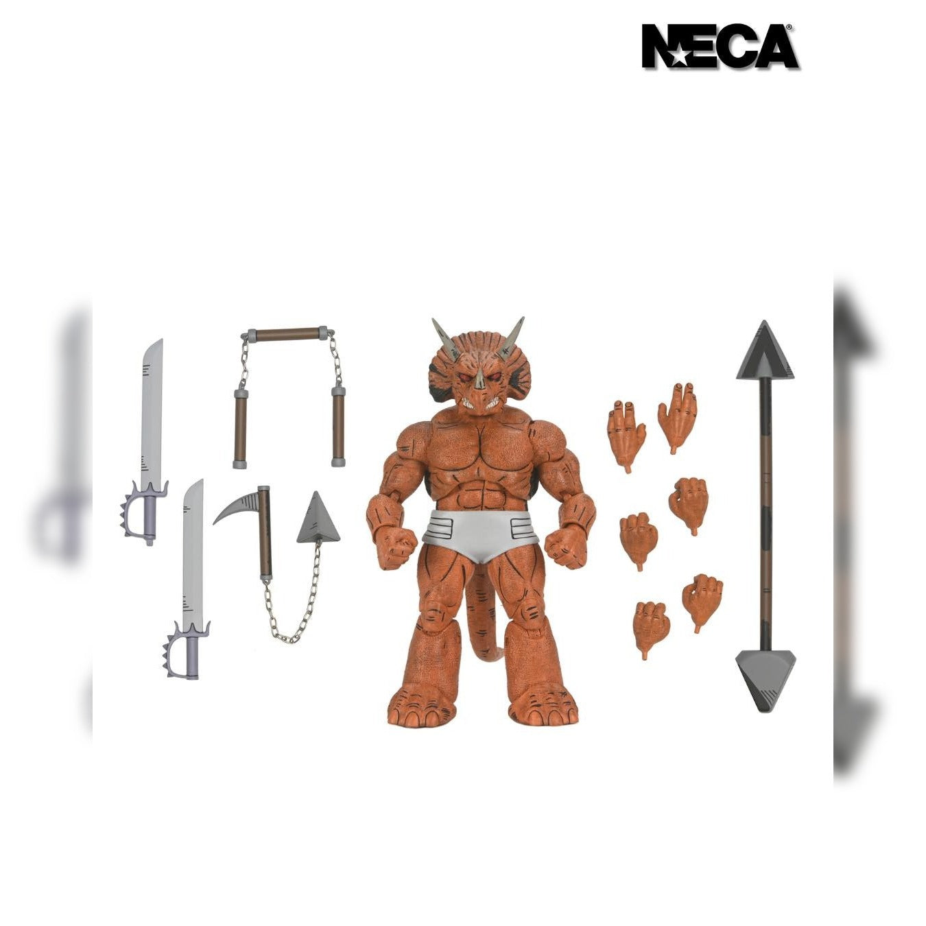 Teenage Mutant Ninja Turtles Turtles: Triceraton Gladiator: Mirage Comics: 7" Action Figure: Neca