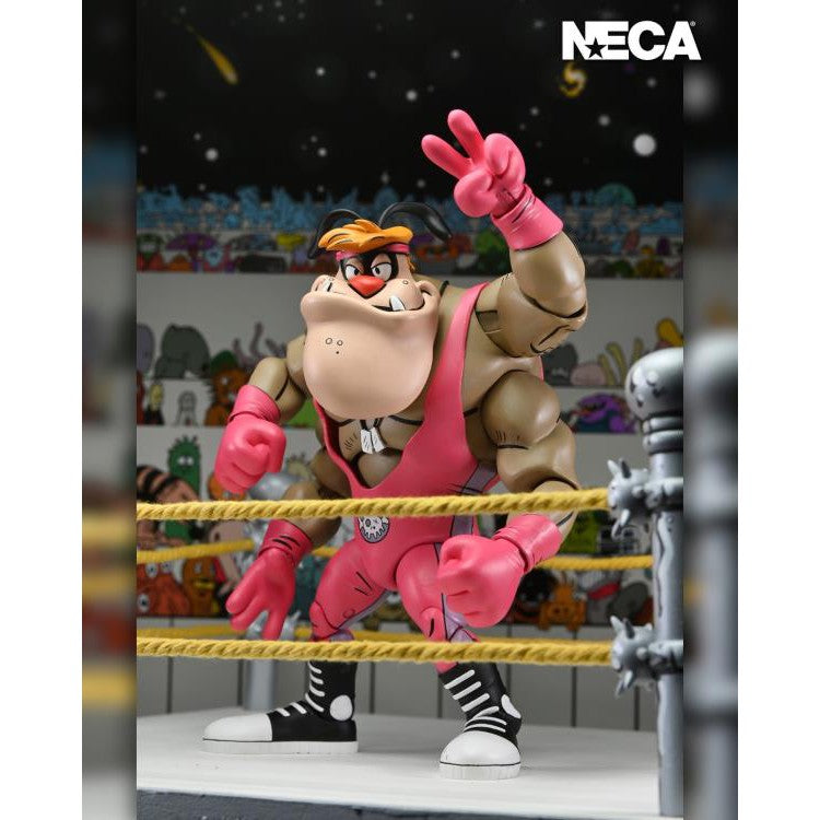 Teenage Mutant Ninja Turtles: (Archie Comics): Stump Wrestling: Cryin' Houn': Deluxe 7" Action Figure Neca