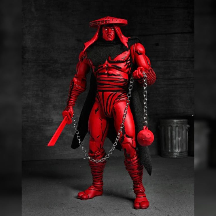 Teenage Mutant Ninja Turtles: Foot Elite Assassin (Red & Black Variant) (Mirage Comics): 7" Action Figure Neca