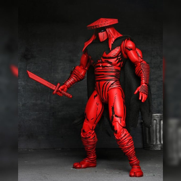 Teenage Mutant Ninja Turtles: Foot Elite Assassin (Red & Black Variant) (Mirage Comics): 7" Action Figure Neca