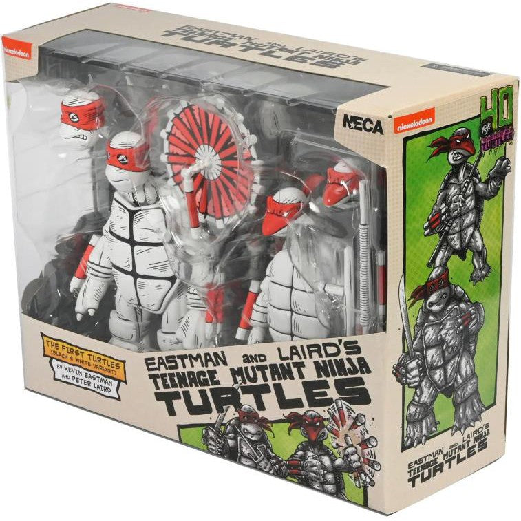 Teenage Mutant Ninja Turtles: (Mirage Comics): First Turtles: (Black & White): Two-Pack: 7" Action Figure Neca