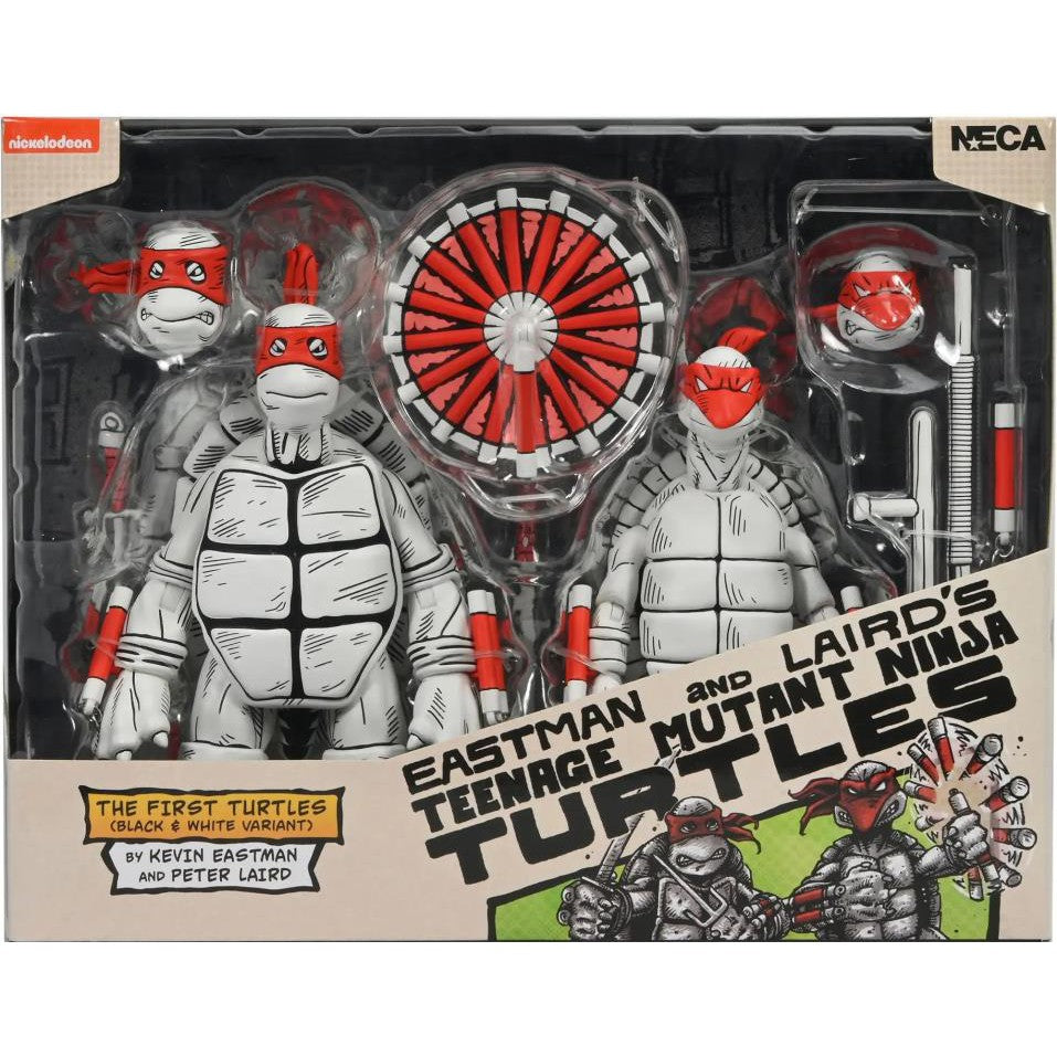 Teenage Mutant Ninja Turtles: (Mirage Comics): First Turtles: (Black & White): Two-Pack: 7" Action Figure Neca