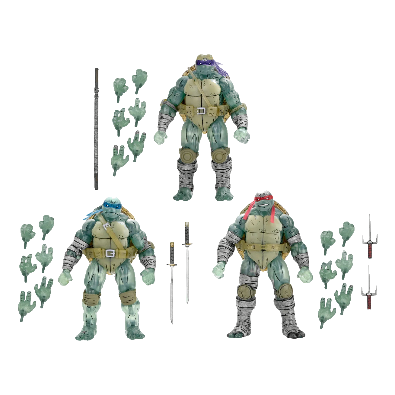 Teenage Mutant Ninja Turtles: The Last Ronin: Ghost Brothers: 3-Pack: 7" Action Figures Neca