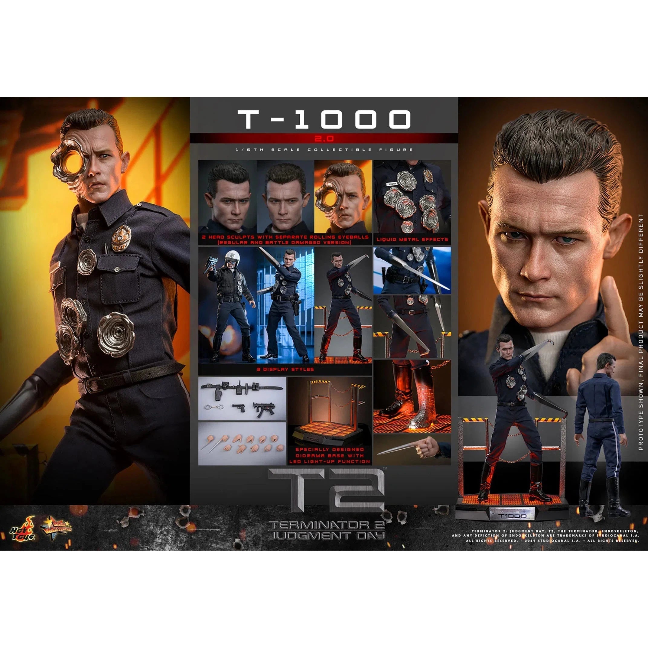 Terminator 2: Judgment Day: T-1000: MMS774: Hot Toys Hot Toys