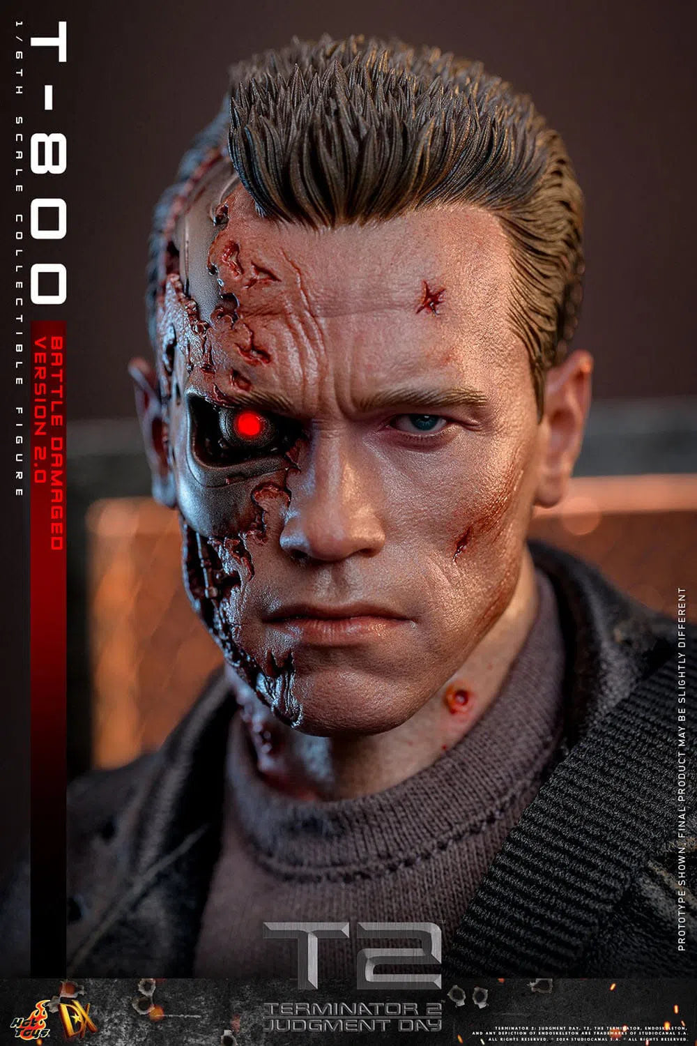 Terminator 2: T-800: Battle Damaged: Version 2.0: DX46: Hot Toys Hot Toys