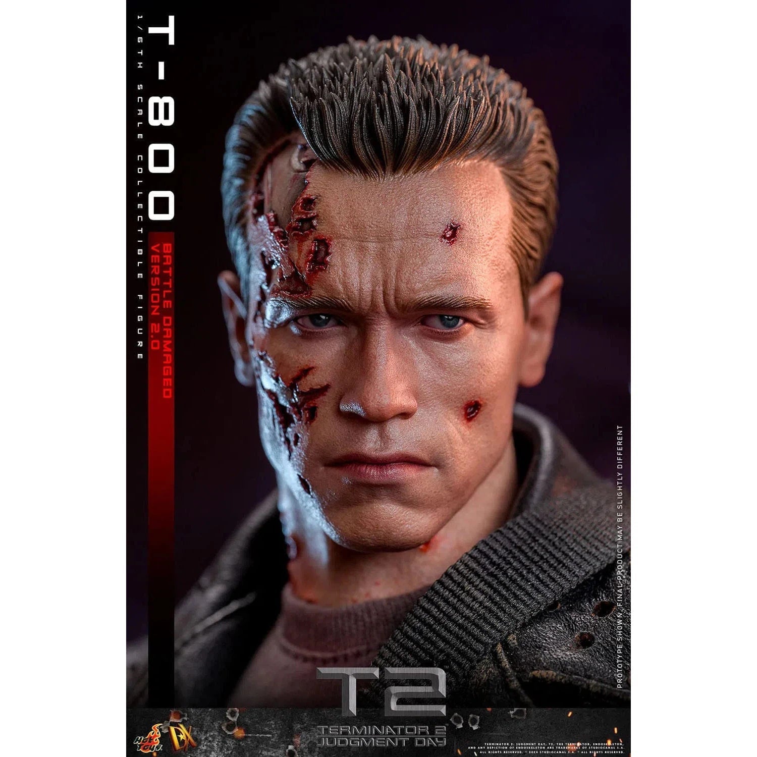 Terminator 2: T-800: Battle Damaged: Version 2.0: DX46: Hot Toys Hot Toys