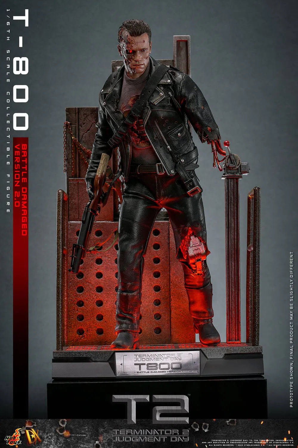 Terminator 2: T-800: Battle Damaged: Version 2.0: DX46: Hot Toys Hot Toys