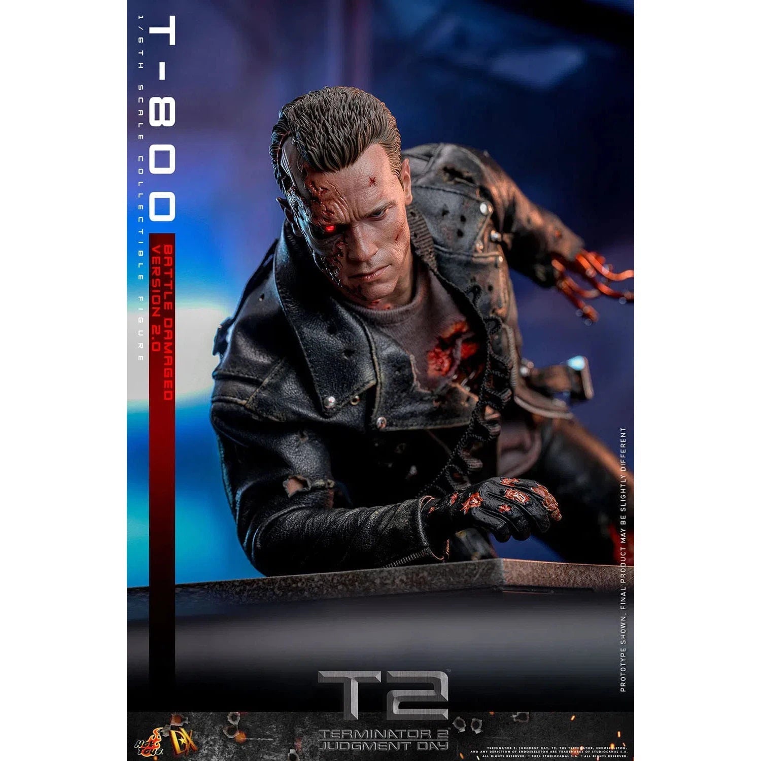 Terminator 2: T-800: Battle Damaged: Version 2.0: DX46: Hot Toys Hot Toys