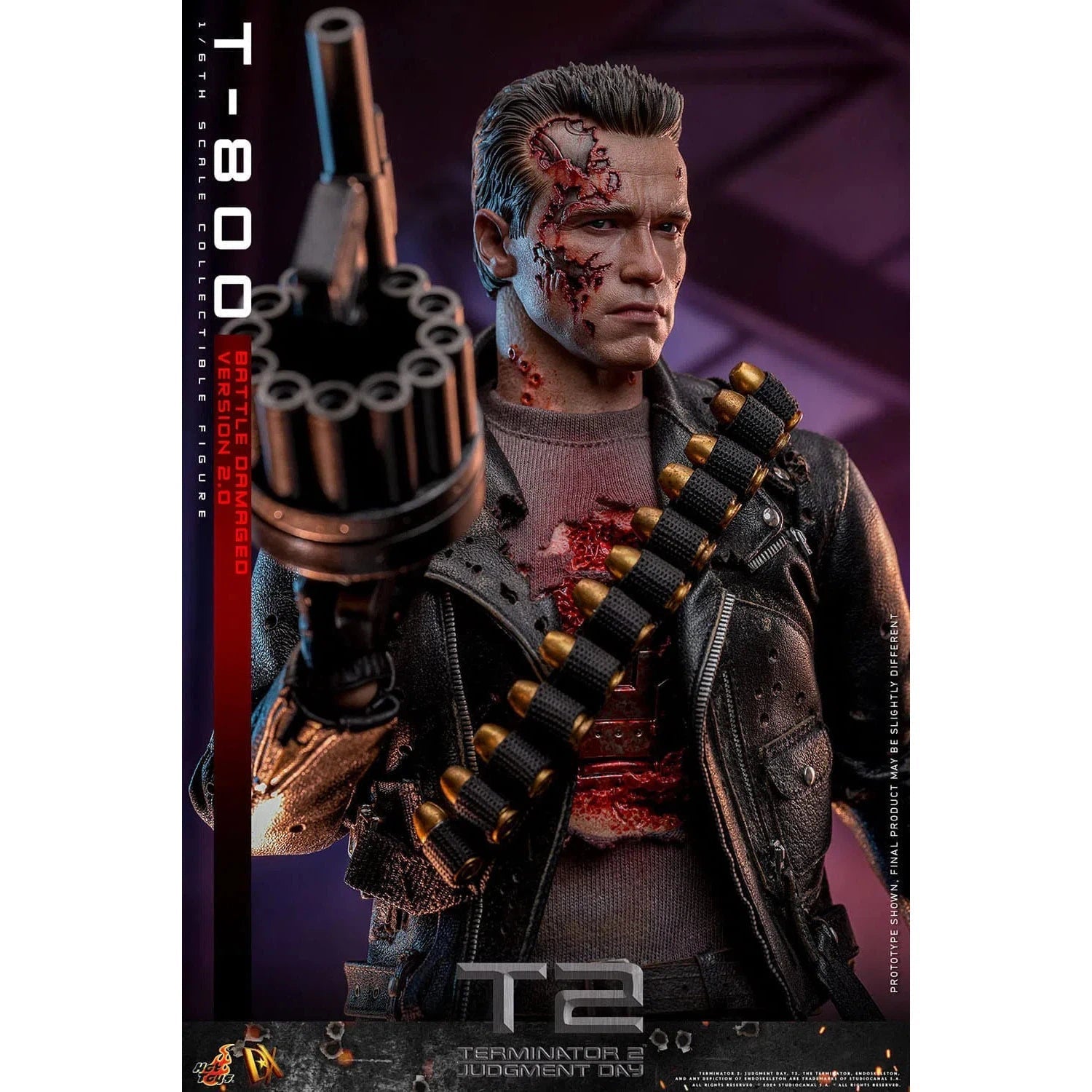 Terminator 2: T-800: Battle Damaged: Version 2.0: DX46: Hot Toys Hot Toys