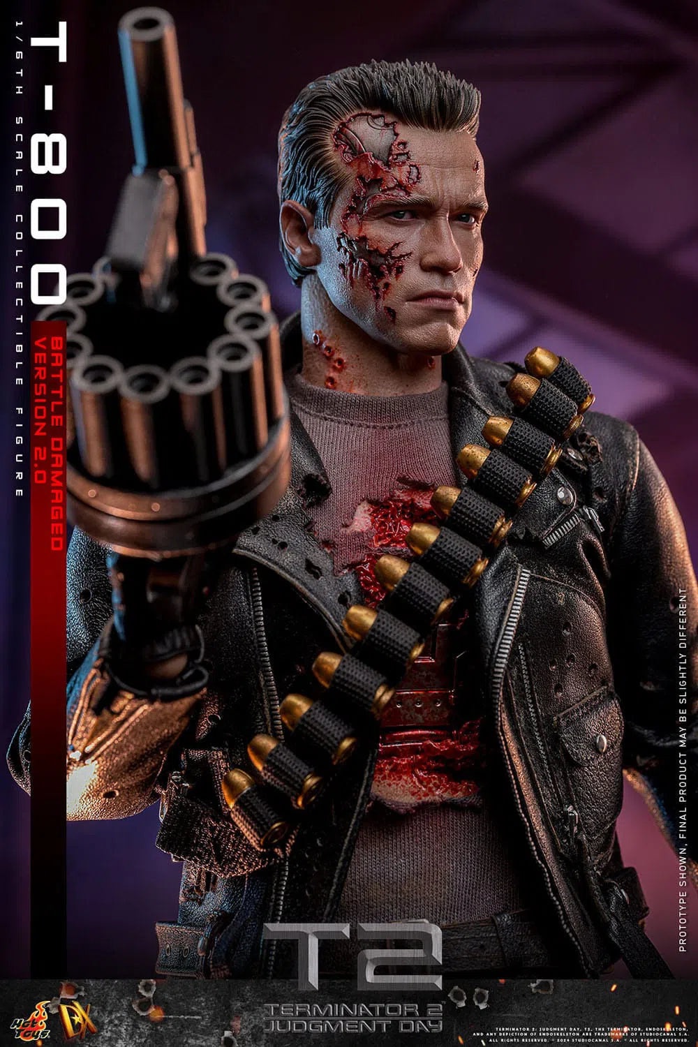 Terminator 2: T-800: Battle Damaged: Version 2.0: DX46: Hot Toys Hot Toys