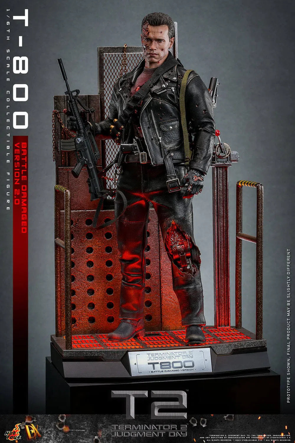 Terminator 2: T-800: Battle Damaged: Version 2.0: DX46: Hot Toys Hot Toys