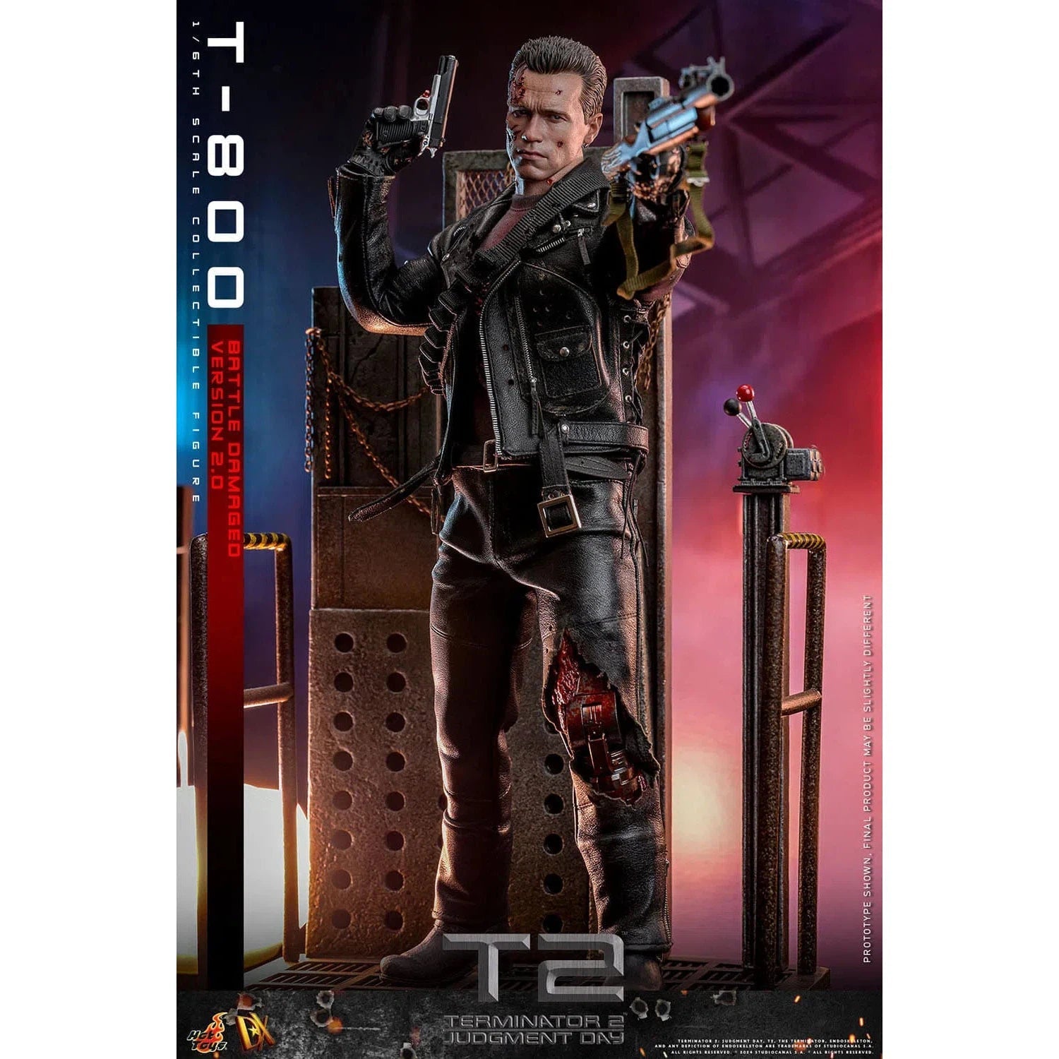 Terminator 2: T-800: Battle Damaged: Version 2.0: DX46: Hot Toys Hot Toys