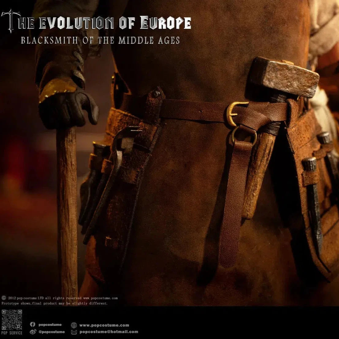 The Evolution of Europe: Blacksmith Of The Middle Ages: POP-EE02: Pop Costume: Sixth Scale Figure Pop Costume