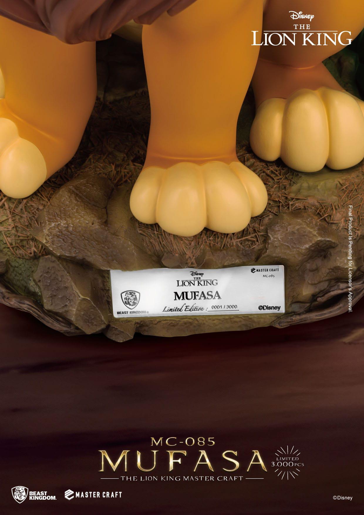 The Lion King: Mufasa: Disney: Master Craft Statue: Limited Edition: 35.6cm Beast Kingdom