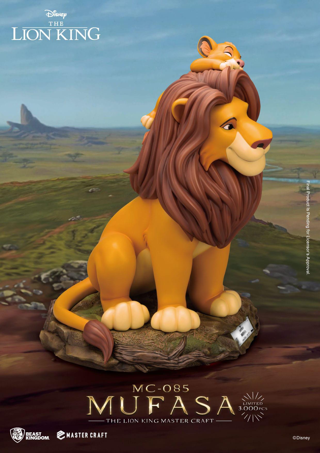 The Lion King: Mufasa: Disney: Master Craft Statue: Limited Edition: 35.6cm Beast Kingdom