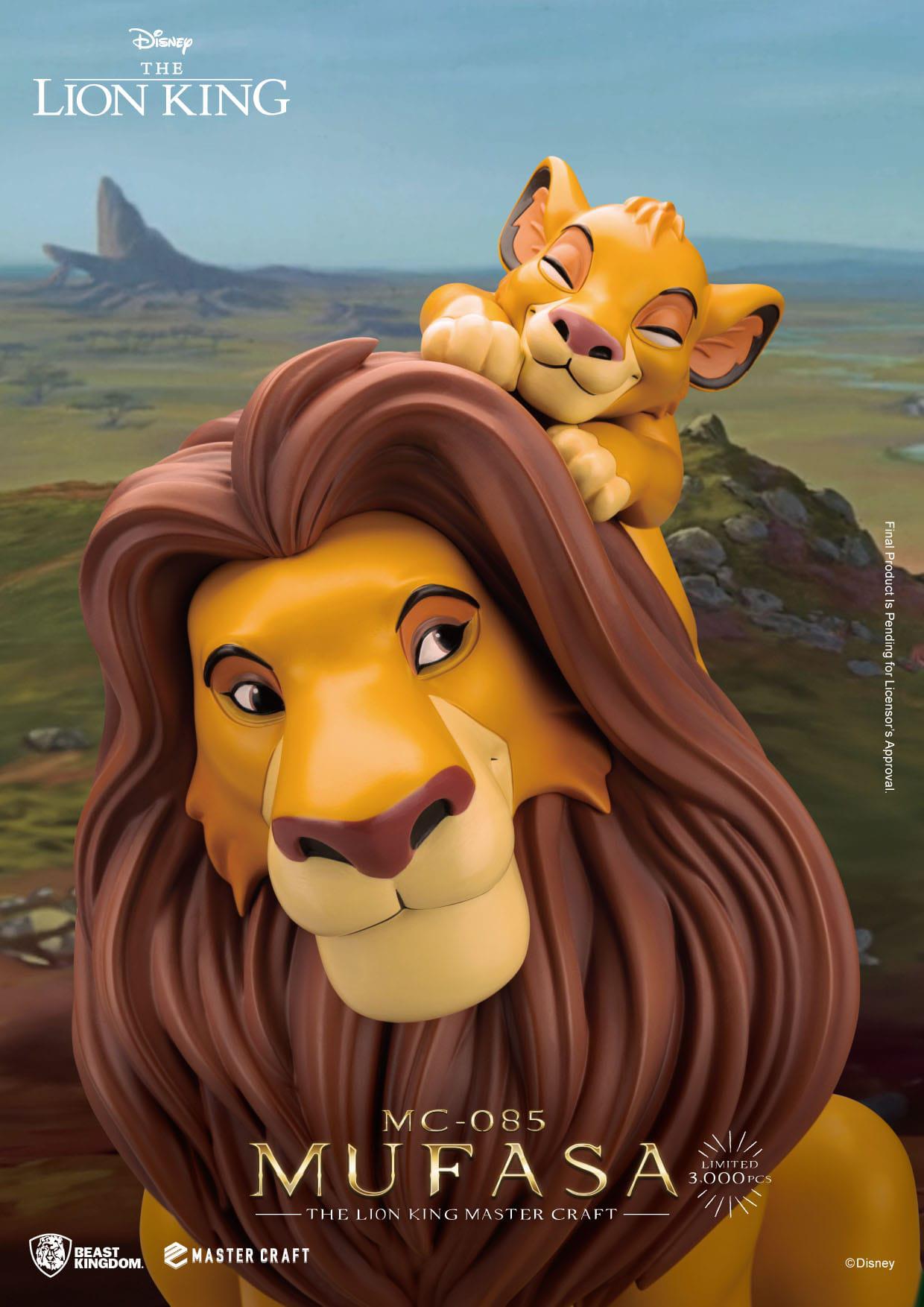 The Lion King: Mufasa: Disney: Master Craft Statue: Limited Edition: 35.6cm Beast Kingdom