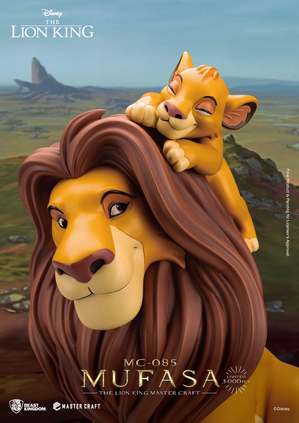 The Lion King: Mufasa: Disney: Master Craft Statue: Limited Edition: 35.6cm Beast Kingdom