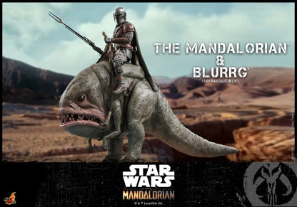 The Mandalorian & Blurrg Set: TMS046: The Mandalorian: Star Wars Hot Toys