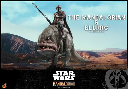 The Mandalorian & Blurrg Set: TMS046: The Mandalorian: Star Wars Hot Toys