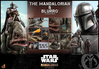 The Mandalorian & Blurrg Set: TMS046: The Mandalorian: Star Wars Hot Toys