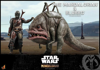 The Mandalorian & Blurrg Set: TMS046: The Mandalorian: Star Wars Hot Toys